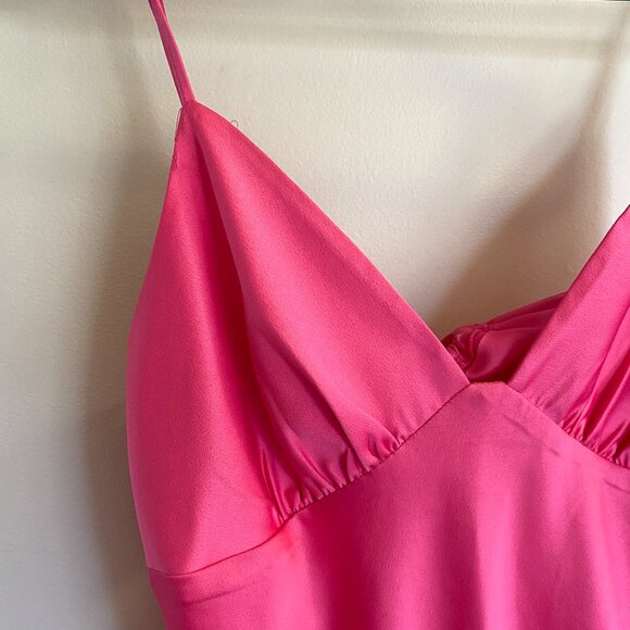 Pink Maxi Dress - Open Back - Picture 1 of 3